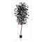 6ft. Artificial Halloween Black Ficus Tree with Natural Trunk